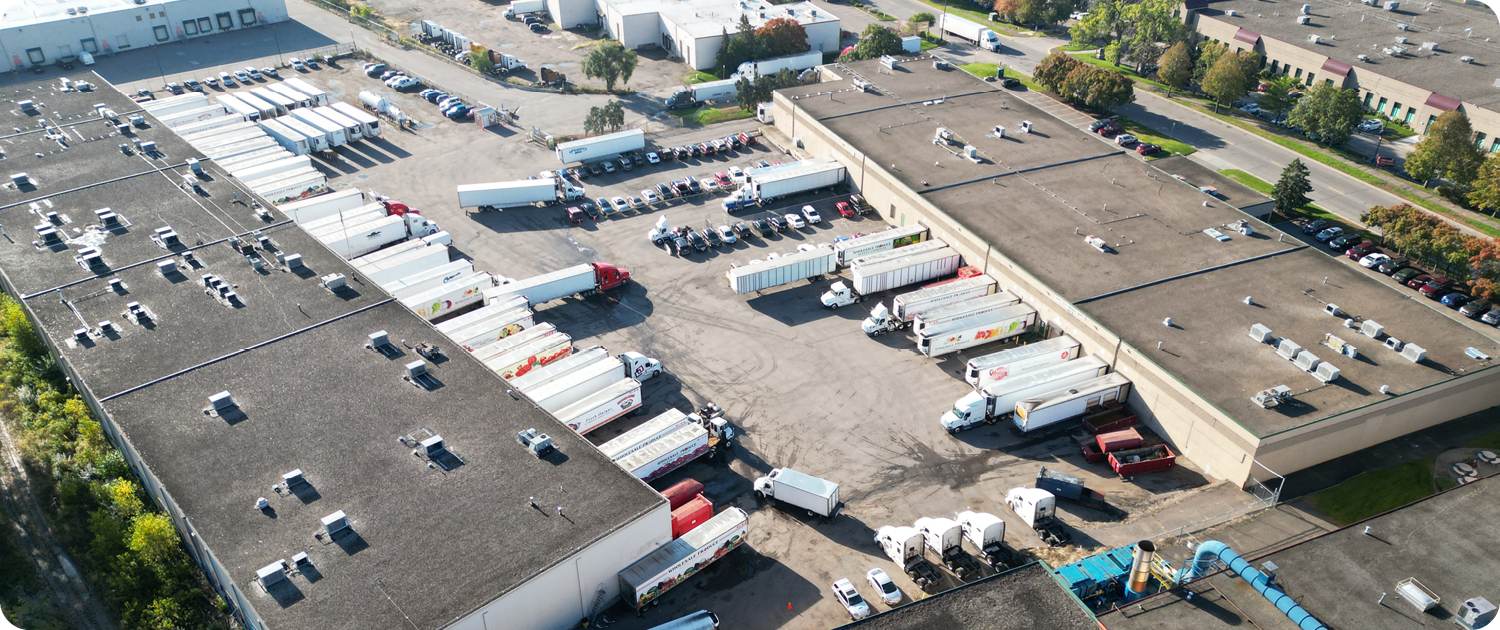 Upper Midwest Produce Distribution | WPS Fresh WPS Fresh facility and trucks representing Upper Midwest produce distribution.